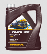 MANNOL LONGLIFE 504/507 5W30 5 л.